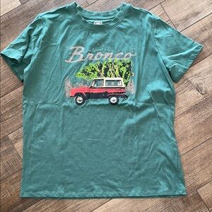 Green Bronco Graphic T-Shirt